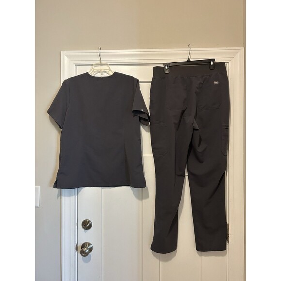 Figs Scrub Set Technical Collection Womens Catarina Top XL /Pants XL  T Gray - Picture 5 of 11